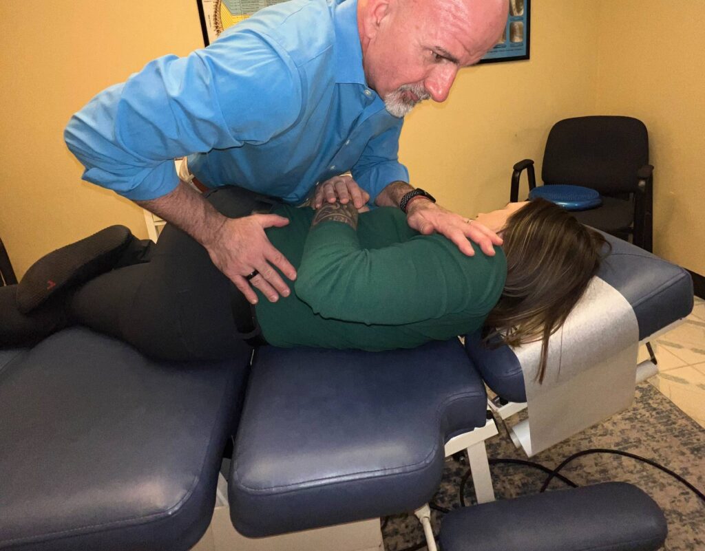 Chiropractic adjustment and spinal manipulation in Plano TX